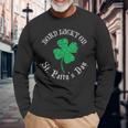St Patricks Day Birthday Born Lucky On St Pattys Long Sleeve T-Shirt T-Shirt Gifts for Old Men