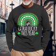 St Pattys Pregnancy Announcement St Patricks Day Pregnant Long Sleeve T-Shirt Gifts for Old Men