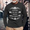 Stepdad By Day Witch By Night Halloween Stepdad Long Sleeve T-Shirt T-Shirt Gifts for Old Men