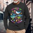 Summer Oceans Of Possibilities Sea Animal Reading Librarian Long Sleeve T-Shirt T-Shirt Gifts for Old Men