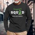 Support Squad Mental Health Awareness Green Ribbon Long Sleeve T-Shirt T-Shirt Gifts for Old Men