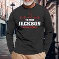 Team Jackson Lifetime Member Surname Last Name Long Sleeve T-Shirt Gifts for Old Men
