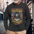 Team Lucky Lifetime Member Lucky Last Name Long Sleeve T-Shirt Gifts for Old Men