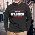 Team Wagner Lifetime Member Surname Last Name Long Sleeve T-Shirt Gifts for Old Men