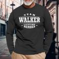 Team Walker Lifetime Member Proud Surname Long Sleeve T-Shirt Gifts for Old Men