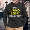 Tennistrainer This Tennis Legend Has Retired Tennisspieler Langarmshirts Geschenke für alte Männer