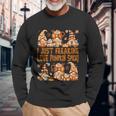 Thanksgiving Gnome Freaking Loves Pumpkin Spice Long Sleeve T-Shirt Gifts for Old Men