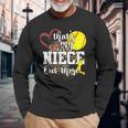 Thats My Niece Out There Softball Auntie Uncle Long Sleeve T-Shirt T-Shirt Gifts for Old Men