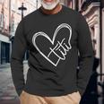 Titi Heart Minimalist Auntie Best Aunt Ever Long Sleeve T-Shirt Gifts for Old Men