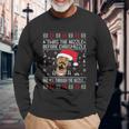 Twas The Nizzle Before Chrismizzle And All Through The Hizzle Ugly Christmas Long Sleeve T-Shirt Gifts for Old Men