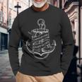 United States Coast Guard Anchor Military Long Sleeve T-Shirt Gifts for Old Men