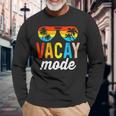 Vacay Mode Vintage Vacation Summer Cruise Holiday Long Sleeve T-Shirt T-Shirt Gifts for Old Men