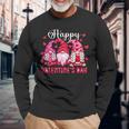 Valentine Gnome Love Valentines Day Gnomes Friends Squad Long Sleeve T-Shirt Gifts for Old Men