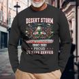 Veteran Desert Storm Veteran Proud For Fathers Day Long Sleeve T-Shirt Gifts for Old Men