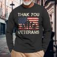 Veterans Day American Flag Thank You Veterans Proud Veteran Long Sleeve T-Shirt Gifts for Old Men