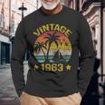 Vintage 1963 Made In 1963 60Th Birthday Gift 60 Year Old Men Women Long Sleeve T-shirt Graphic Print Unisex Gifts for Old Men