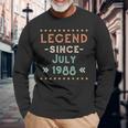 Vintage Legend Seit Juli 1988 Geburtstag Männer Frauen Langarmshirts Geschenke für alte Männer