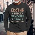 Vintage Legend Seit November 1964 Geburtstag Männer Frauen Langarmshirts Geschenke für alte Männer