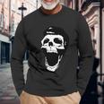 Vintage Legend Skulls Cool Vector New Long Sleeve T-Shirt Gifts for Old Men