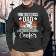 Vintage Motocross Dad Dirt Bike Motocross Dirt Bike Long Sleeve T-Shirt Gifts for Old Men