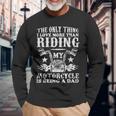 Vintage Motorcycle Rider Biker Dad Long Sleeve T-Shirt Gifts for Old Men