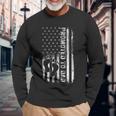 Vintage Promoted To Dad Est 2023 First Time Fathers Day Long Sleeve T-Shirt Gifts for Old Men