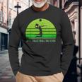 Vintage Retro Best Volleyball Dad Ever Fathers Day Long Sleeve T-Shirt T-Shirt Gifts for Old Men