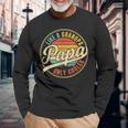 Vintage Retro For Dad Papa Papa Like A Grandpa Long Sleeve T-Shirt Gifts for Old Men