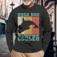 Vintage Retro Orca Dad Like A Regular Dad Father’S Day Long Sleeve T-Shirt Long Sleeve T-Shirt Gifts for Old Men