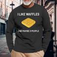 I Like Waffles Belgian Waffles Lover V3 Men Women Long Sleeve T-Shirt T-shirt Graphic Print Gifts for Old Men