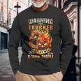 Warning This Trucker Does Not Play Well With Stupid People Long Sleeve T-Shirt Gifts for Old Men