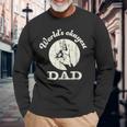 Worlds Okayest Dad Shirt Fathers Day Long Sleeve T-Shirt T-Shirt Gifts for Old Men