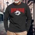 Wrexham Wales Dragon Welsh Uk Men Women Long Sleeve T-Shirt T-shirt Graphic Print Gifts for Old Men