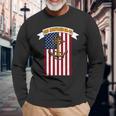 Ww2 Battleship Uss Maryland Bb-46 Warship Veteran Dad Son Long Sleeve T-Shirt Gifts for Old Men
