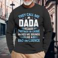 They Call Me Dada Because Partner In Crime Fathers Day Long Sleeve T-Shirt Gifts for Old Men