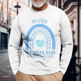 In April We Wear Blue Autism Awareness Month Long Sleeve T-Shirt T-Shirt Gifts for Old Men