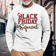 Black Friday Squad Buffalo Plaid Leopard Printed Long Sleeve T-Shirt T-Shirt Gifts for Old Men