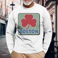 Boston Shamrock St Patrick’S Day Long Sleeve T-Shirt T-Shirt Gifts for Old Men