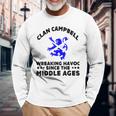 Campbell Scottish Kilt Family Clan Scotland Name Men Women Long Sleeve T-shirt Graphic Print Unisex Gifts for Old Men