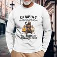 Camping Langarmshirts Lustiger Spruch mit Bärenmotiv, Problemlösungs-Langarmshirts Geschenke für alte Männer