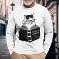 Cat Reading To Kill A Mockingbird Long Sleeve T-Shirt T-Shirt Gifts for Old Men