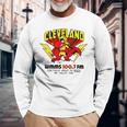 Cleveland Wmms Loo7 Fm For Those About To Rock We Salute You Long Sleeve T-Shirt Gifts for Old Men