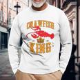 Crawfish King Crawfish Boil Party Festival Men Women Long Sleeve T-Shirt T-shirt Graphic Print Gifts for Old Men