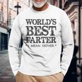 Dad Worlds Best Farter I Mean Father Papa Long Sleeve T-Shirt T-Shirt Gifts for Old Men