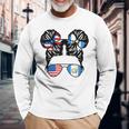 Half American Guatemalan Girl Usa Guatemala Flag Patriot Long Sleeve T-Shirt T-Shirt Gifts for Old Men