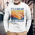 It’S A Bad Day To Be A Glizzy Hot Dog Vintage Long Sleeve T-Shirt Gifts for Old Men