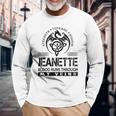 Jeanette Blood Runs Through My Veins Long Sleeve T-Shirt Gifts for Old Men