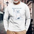 Karma Is A Cat Purring In My Lap Cause It Loves Me Cat Love Long Sleeve T-Shirt Gifts for Old Men