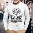 Laury Blood Runs Through My Veins Long Sleeve T-Shirt Gifts for Old Men