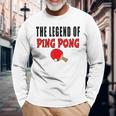 The Legend Of Ping Pong Tischtennis Lustig Langarmshirts Geschenke für alte Männer